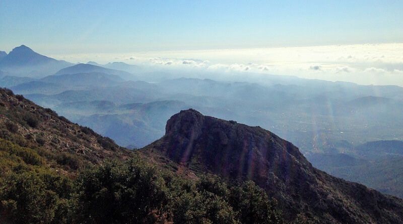 Vistas desde le cima del Cabezón de Oro busot