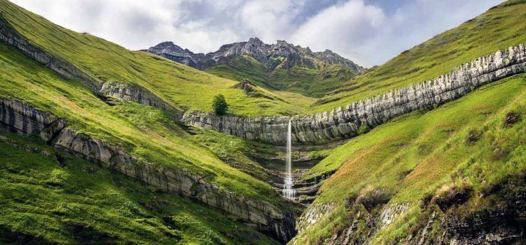 El Churrón de Rubacao. Arroyo de Lelsa. Nacimiento del río Pas
