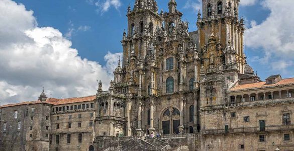 La iglesia de Santiago de Compostela