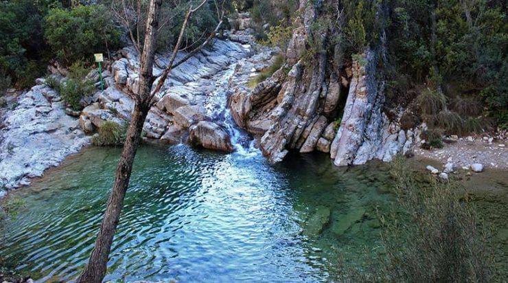 Cerrada de Elías. Piscinas naturales en Sierra de Cazorla.