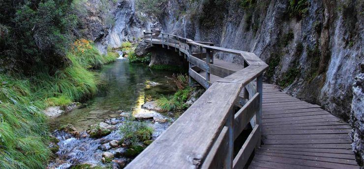 La Cerrada de Elías en el río Borosa. Jaén, Sierra de Cazorla